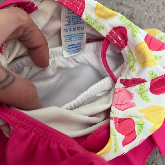 I play UPF 50+ One-Piece Tulip Swimsuit with Built in Swim Diaper - Picture 8 of 10